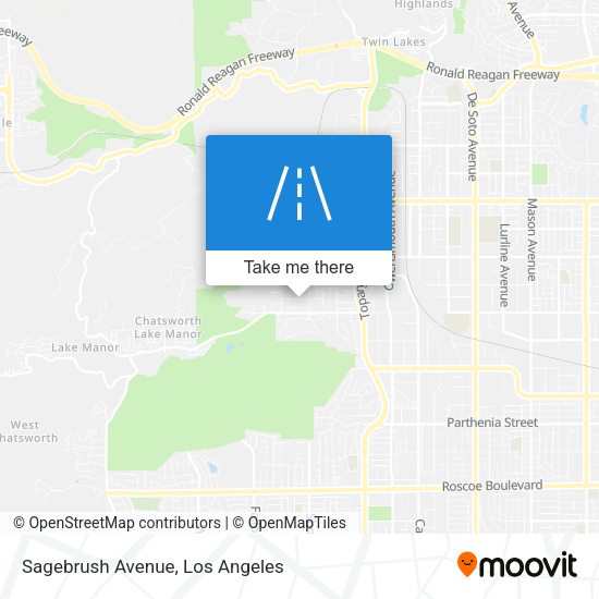 Sagebrush Avenue map