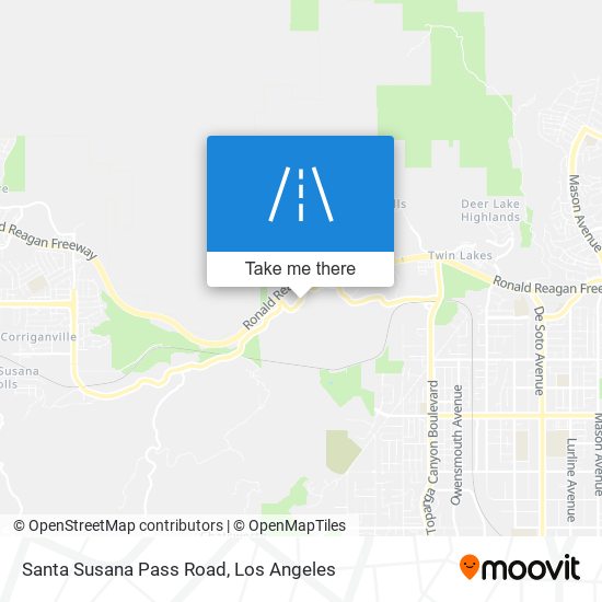 Mapa de Santa Susana Pass Road