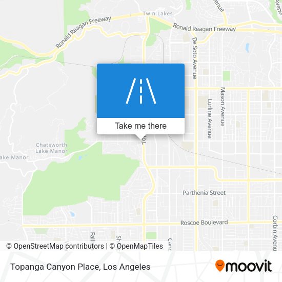Topanga Canyon Place map