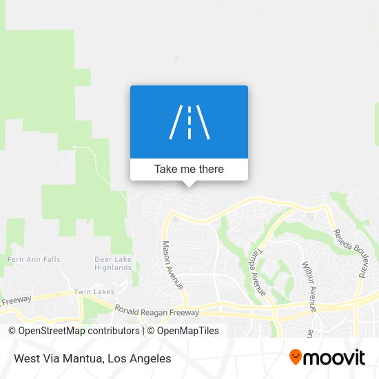 Mapa de West Via Mantua
