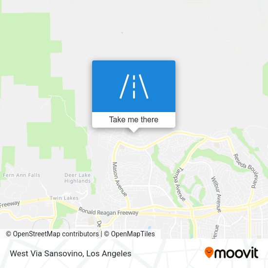 West Via Sansovino map
