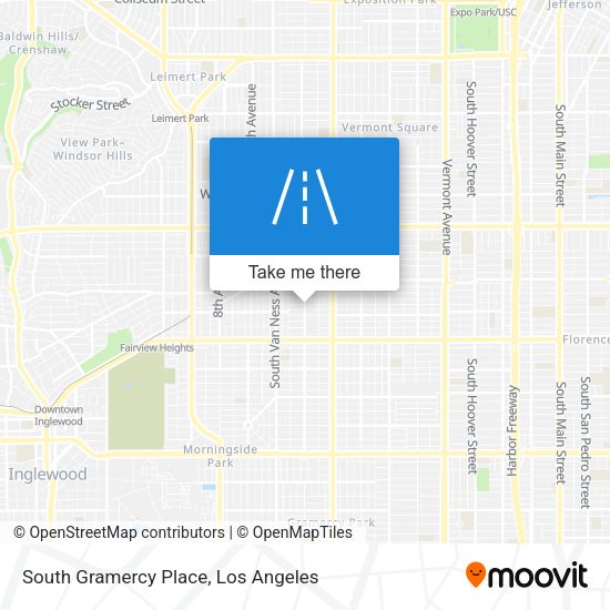 South Gramercy Place map