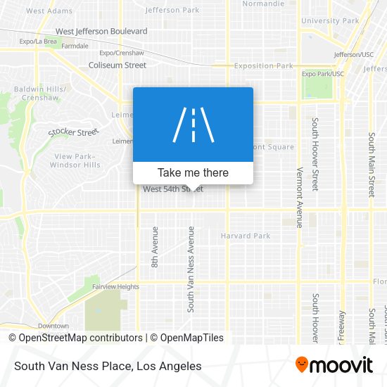 South Van Ness Place map