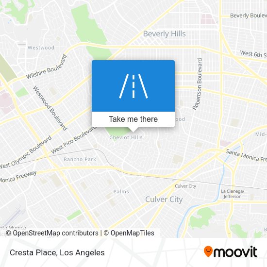 Mapa de Cresta Place