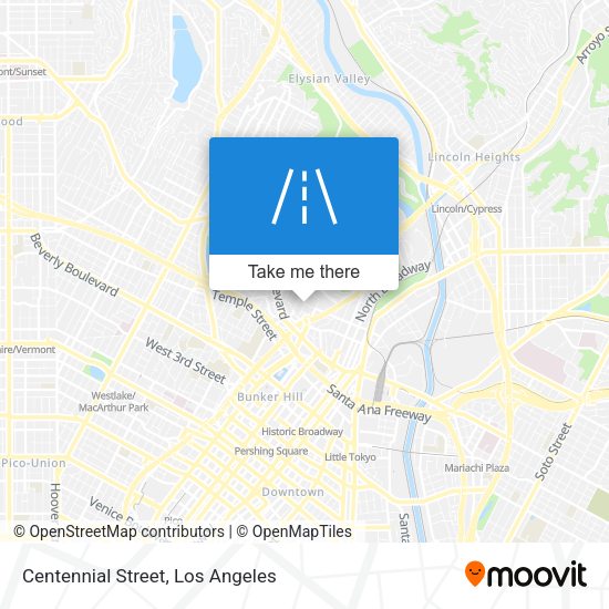 Centennial Street map