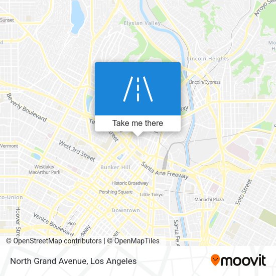 Mapa de North Grand Avenue