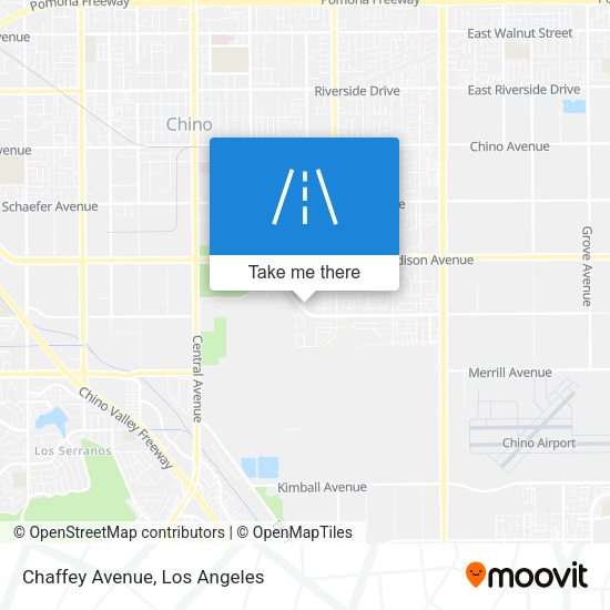 Chaffey Avenue map