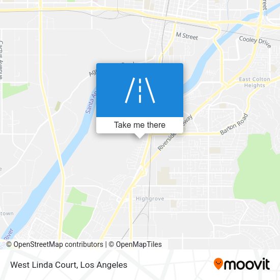 Mapa de West Linda Court