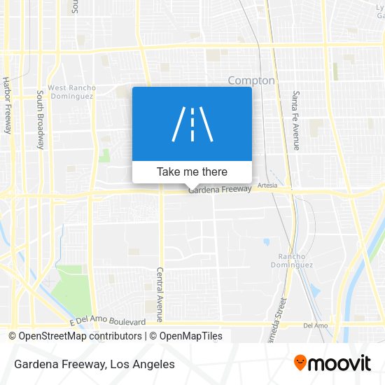 Gardena Freeway map