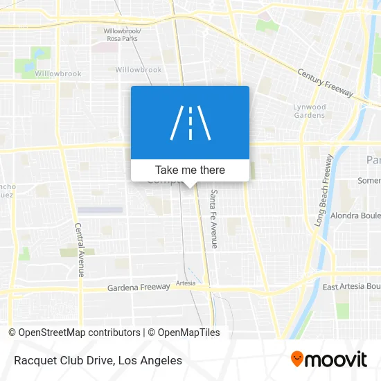 Racquet Club Drive map