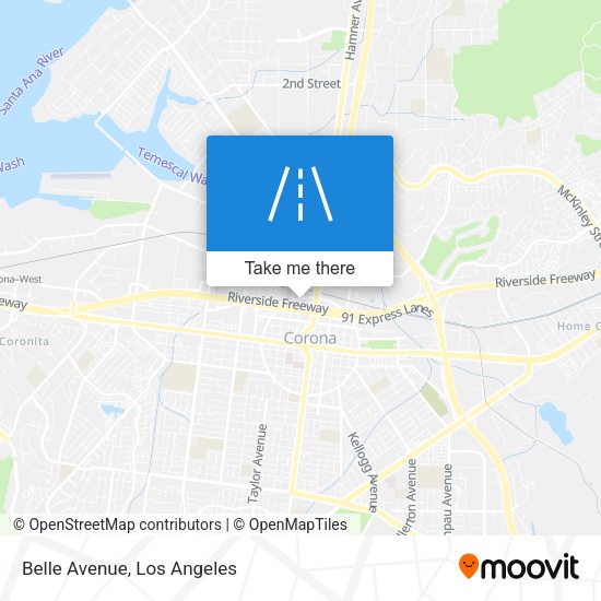 Mapa de Belle Avenue