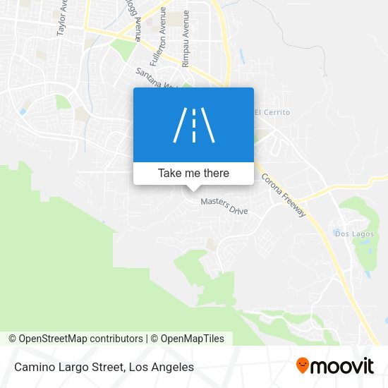 Camino Largo Street map
