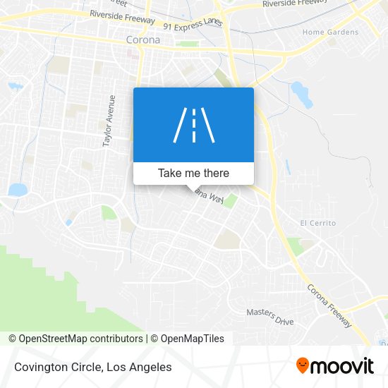 Covington Circle map