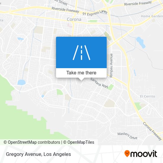 Mapa de Gregory Avenue