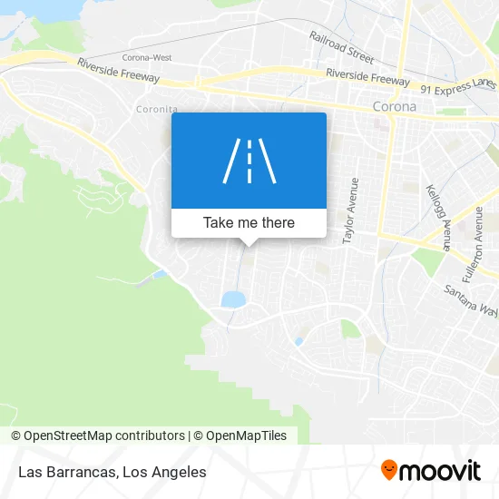 Las Barrancas map