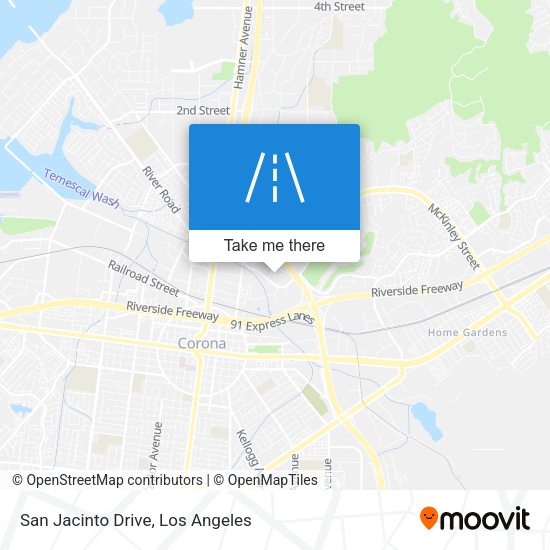 San Jacinto Drive map