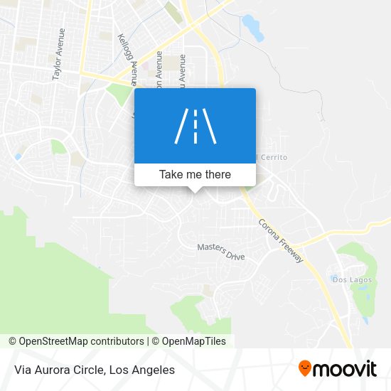 Via Aurora Circle map