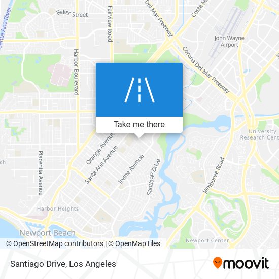 Mapa de Santiago Drive