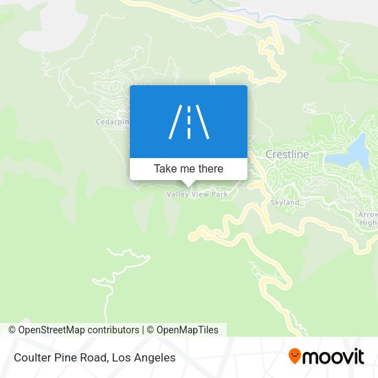 Coulter Pine Road map
