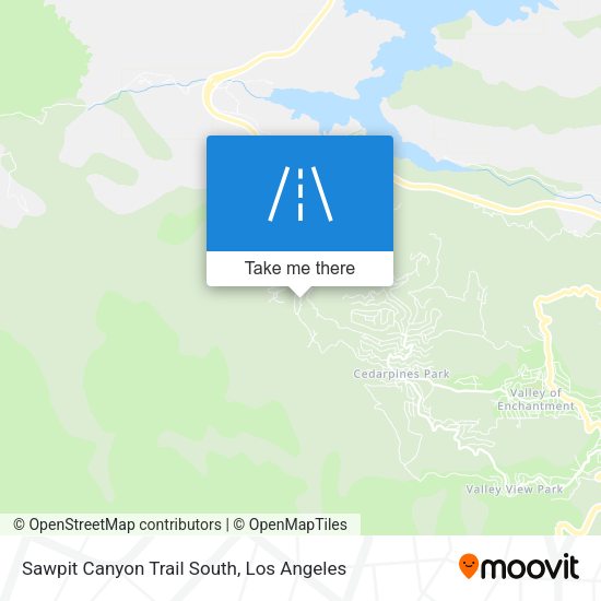 Sawpit Canyon Trail South map
