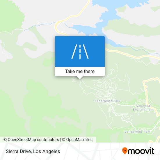 Sierra Drive map