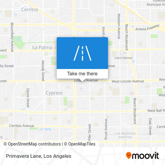 Mapa de Primavera Lane