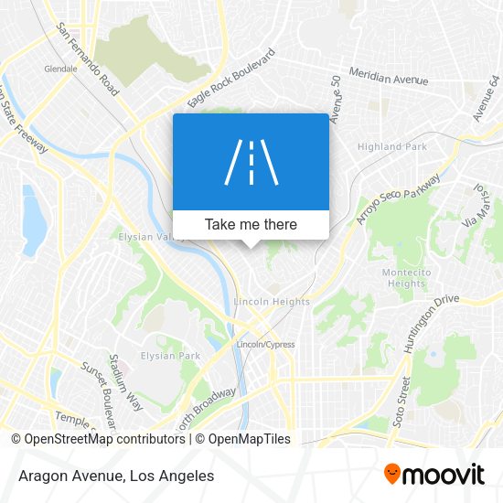 Mapa de Aragon Avenue