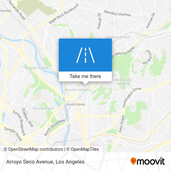 Arroyo Seco Avenue map