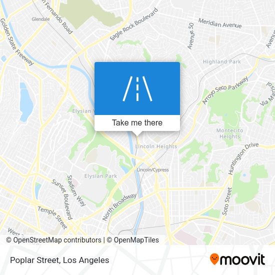 Mapa de Poplar Street