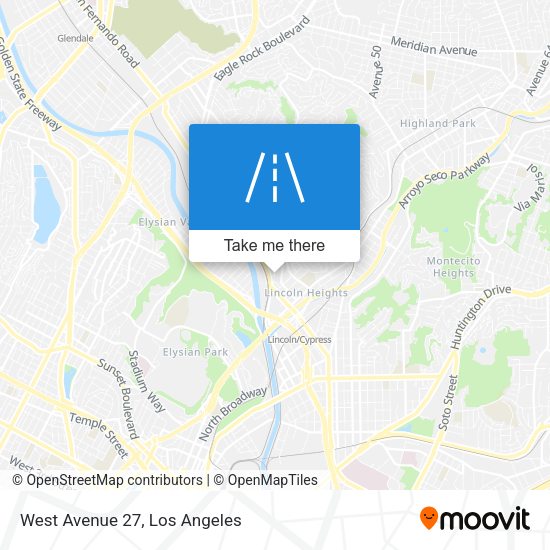 Mapa de West Avenue 27