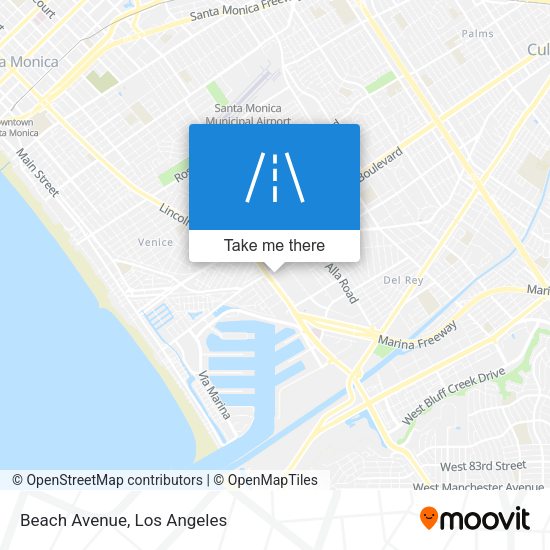 Mapa de Beach Avenue