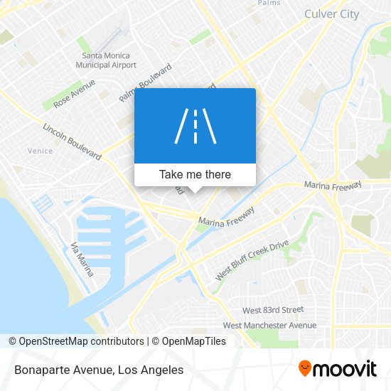 Bonaparte Avenue map