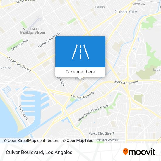 Culver Boulevard map