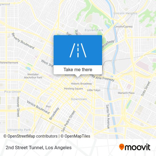 Mapa de 2nd Street Tunnel