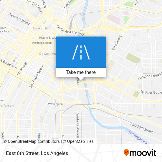 Mapa de East 8th Street