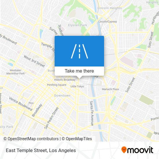 East Temple Street map