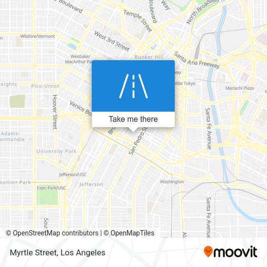 Mapa de Myrtle Street