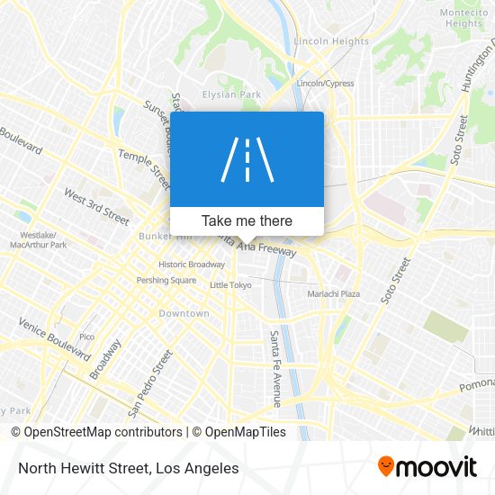 North Hewitt Street map