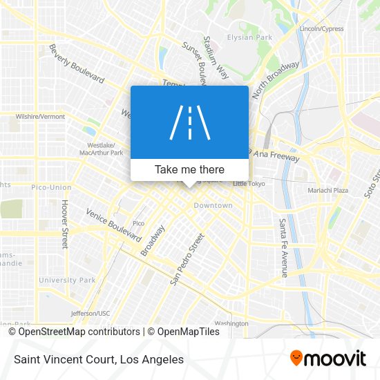 Mapa de Saint Vincent Court