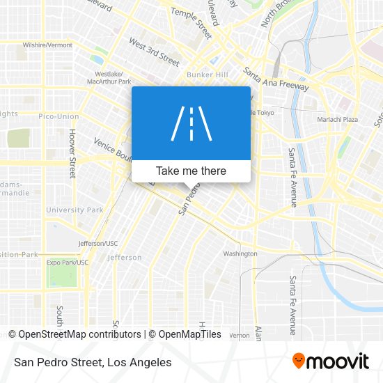 Mapa de San Pedro Street