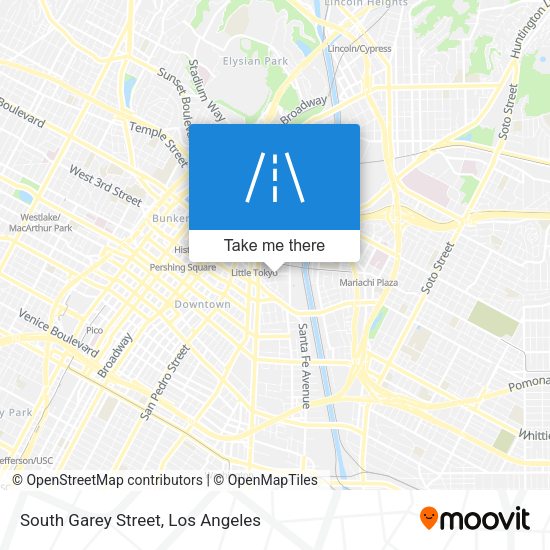 Mapa de South Garey Street
