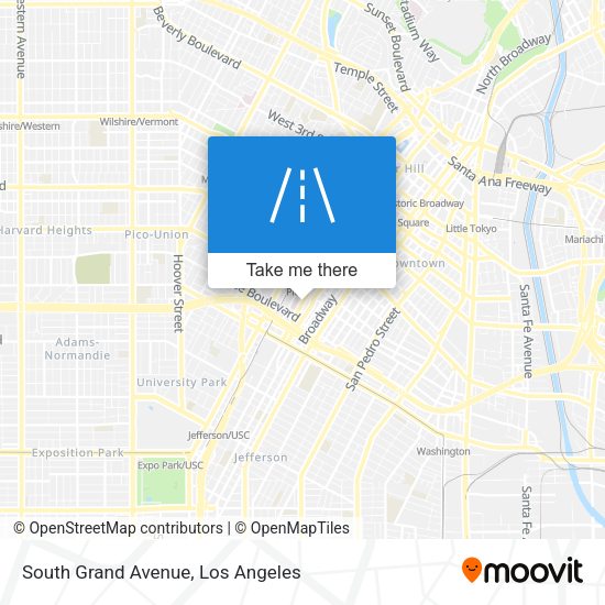South Grand Avenue map