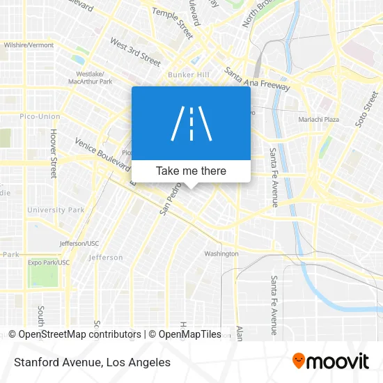 Stanford Avenue map