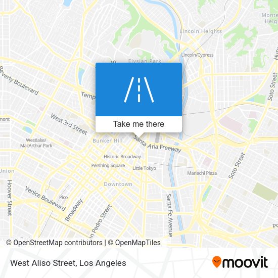 Mapa de West Aliso Street