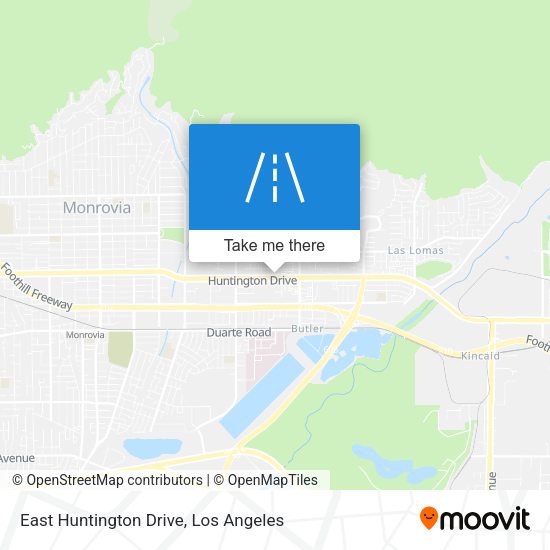 East Huntington Drive map