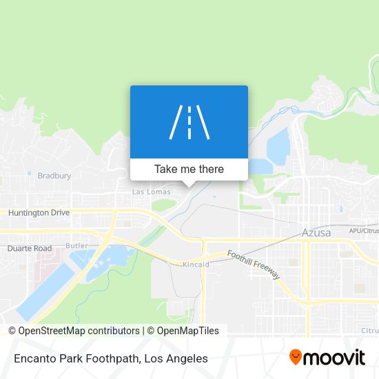 Mapa de Encanto Park Foothpath