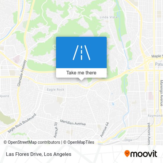 Las Flores Drive map