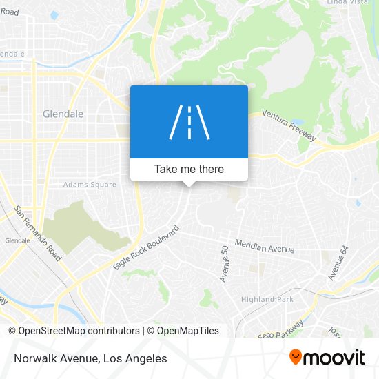 Mapa de Norwalk Avenue