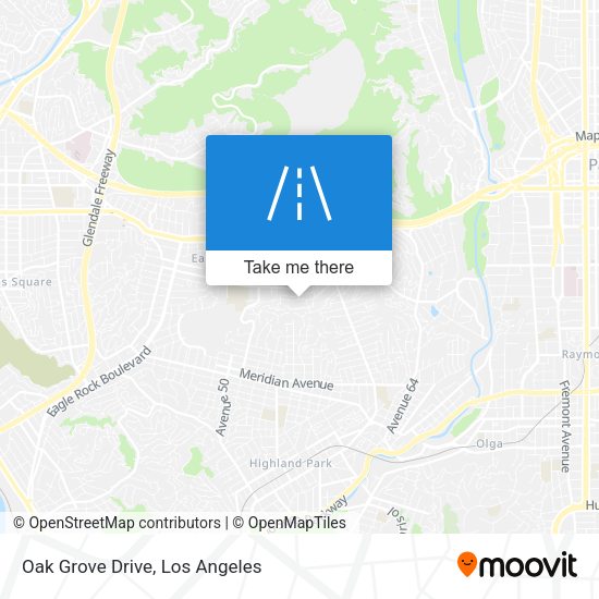 Oak Grove Drive map