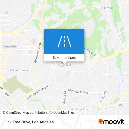Oak Tree Drive map